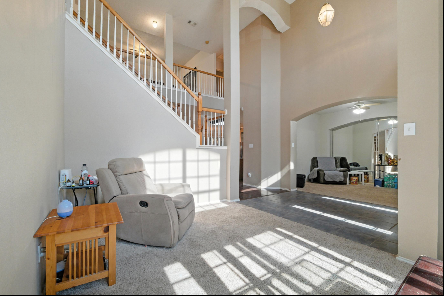 525 Magnolia Trl. – 2nd and 3rd living Areas 2nd and 3rd Living Areas photo of 525 Magnolia Trail Desoto, TX. Large island, chef's kitchen, hardwood floors. 2 story, 4 bedroom, media room(optional 5th bedroom), game room loft, 2 primary suites.