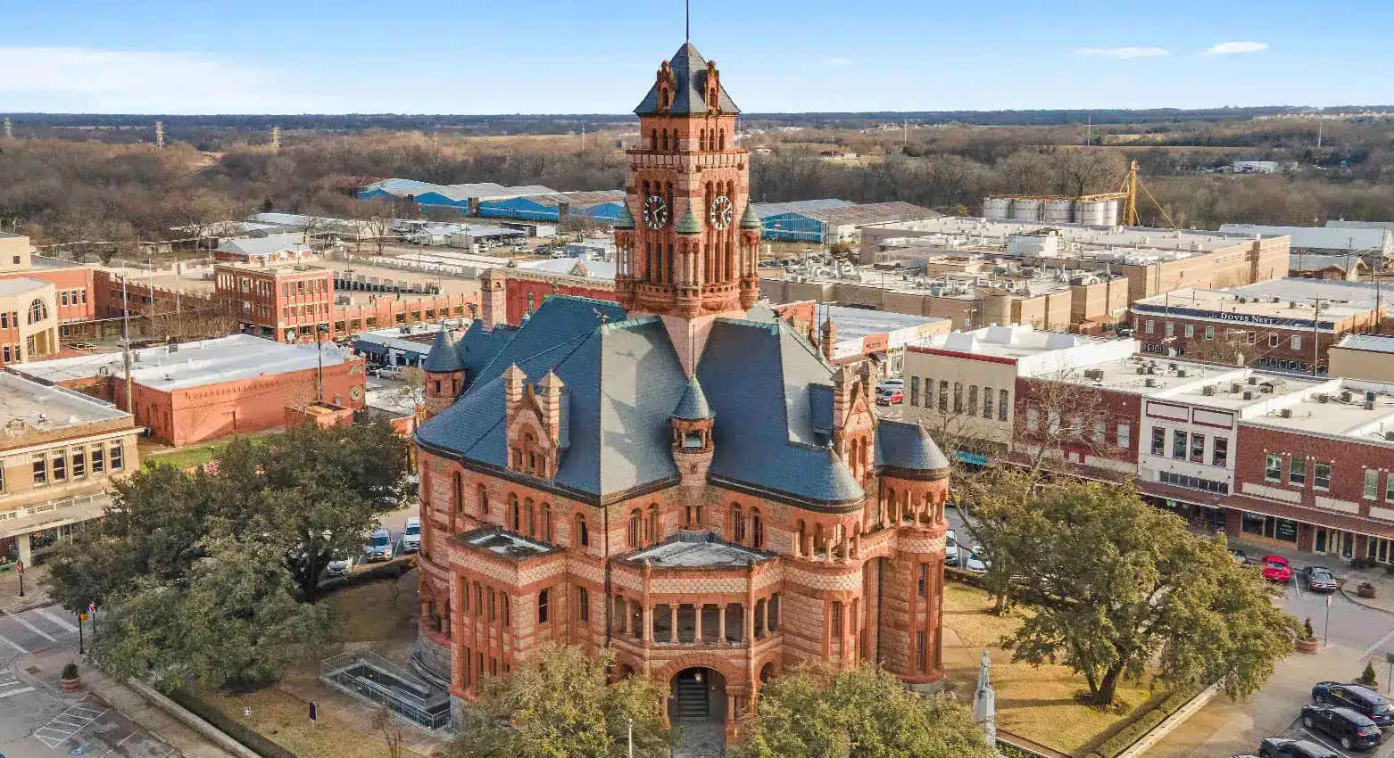 Waxahachie, Texas - the Ellis County courthouse on the downtown square