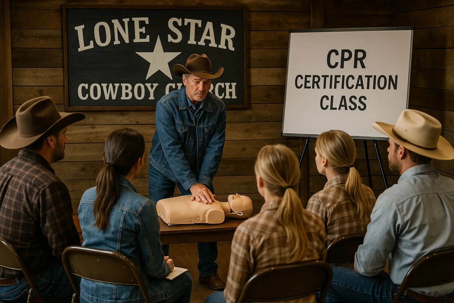 Lonestar Cowboy Church CPR Class