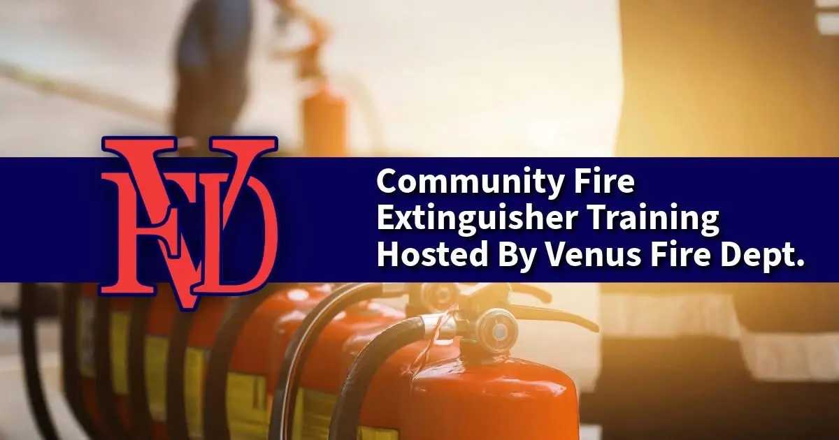 Fire Extinguisher Training City of Venus Fire