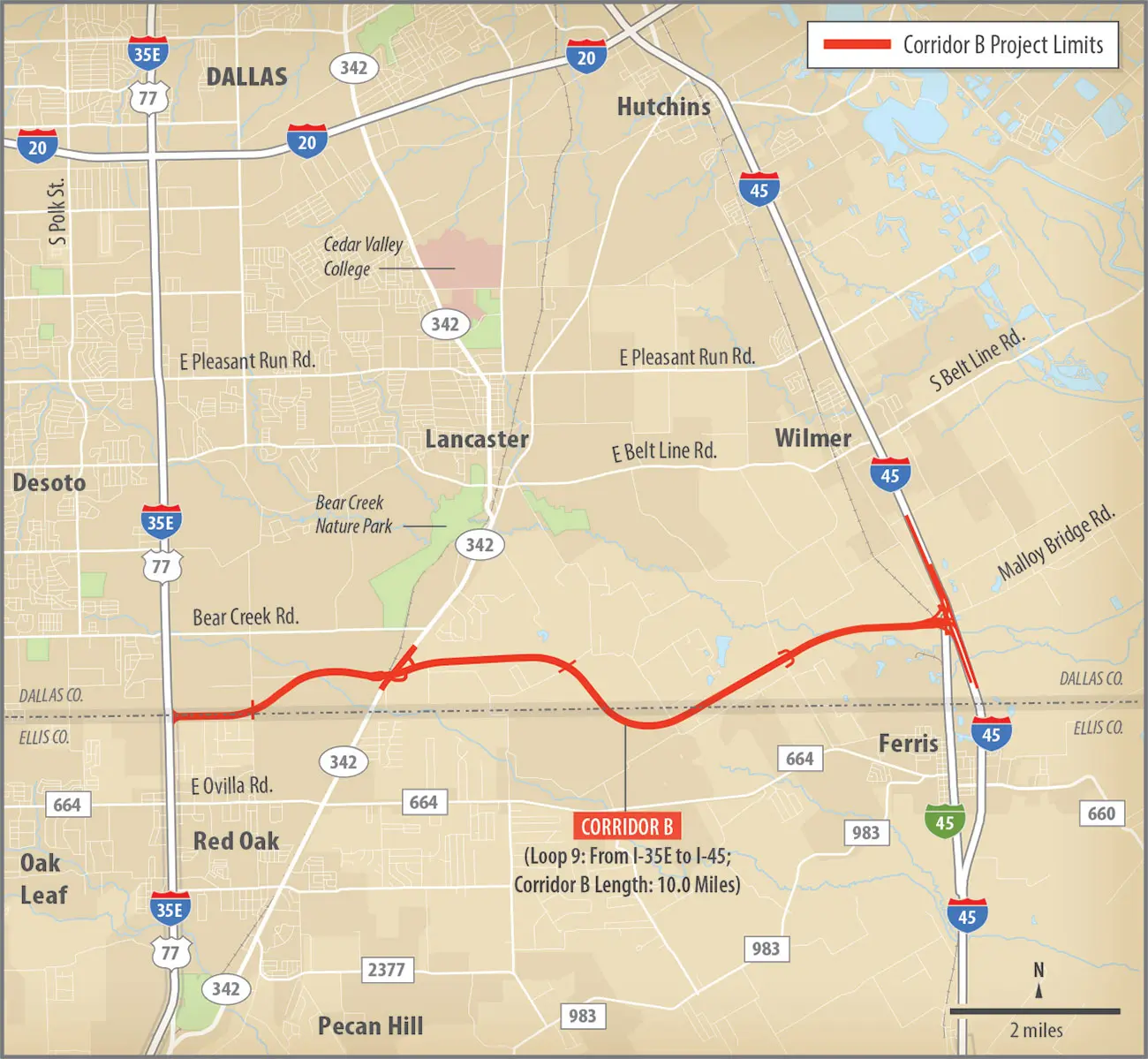 Loop corridor B I45-I35E