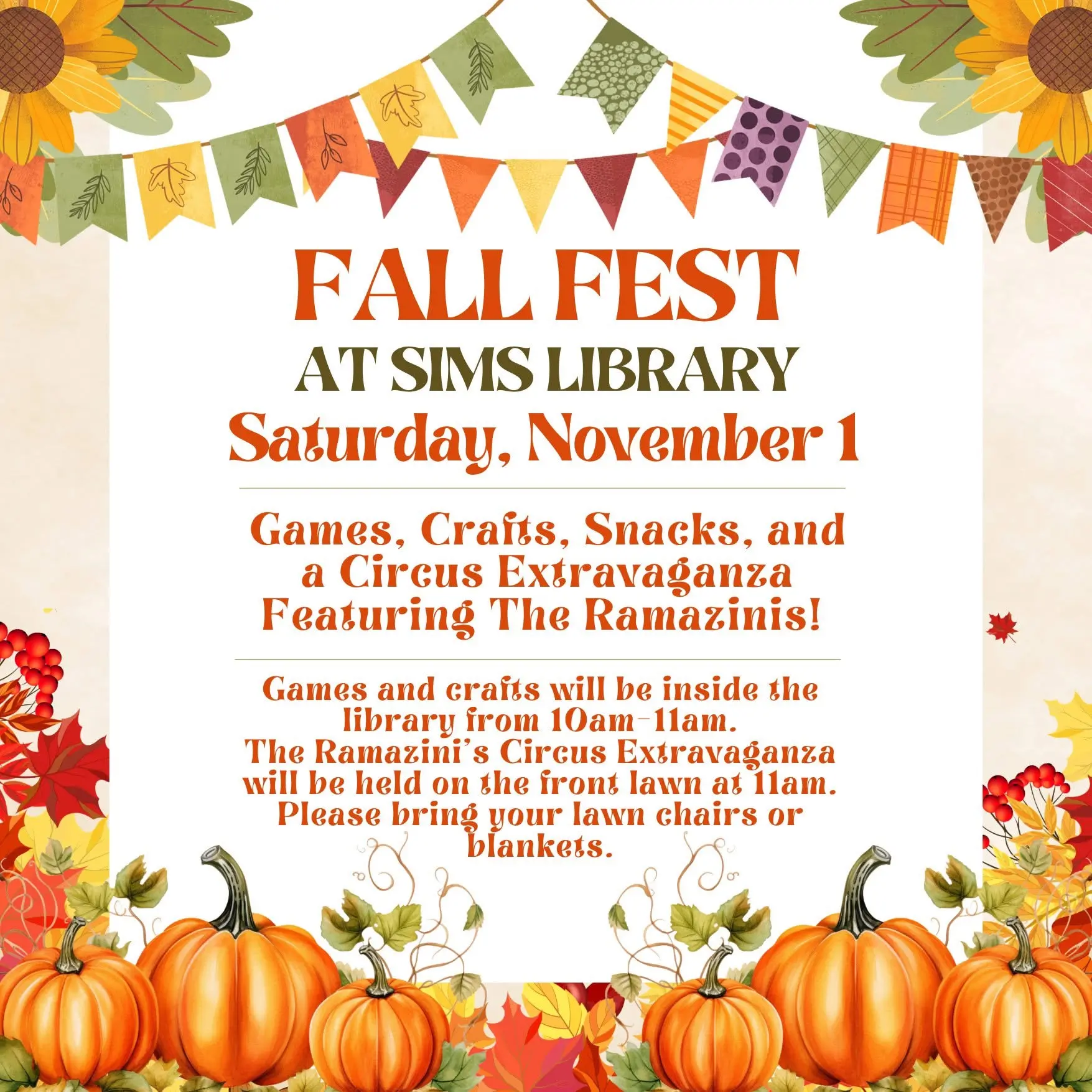 Fall Fest at Sims Library