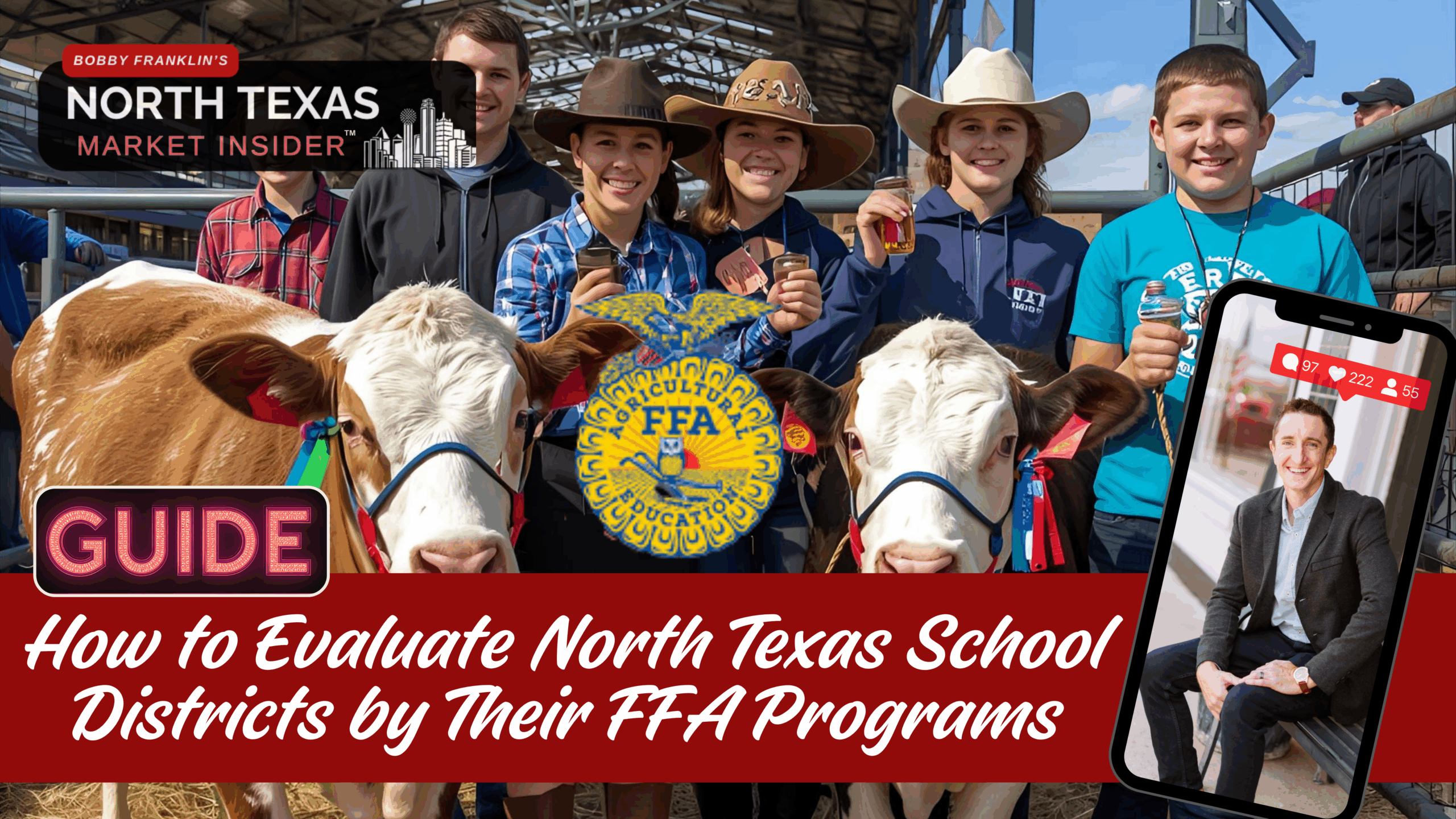 Discovered the best school districts in North Texas for FFA programs with Bobby Franklin, the North Texas market insider