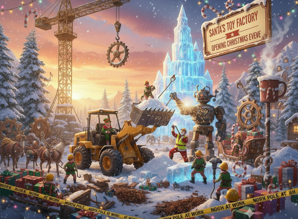 Santa's construction zone hosted by Bobby Franklin, Centre Living and Brave Like Ellie