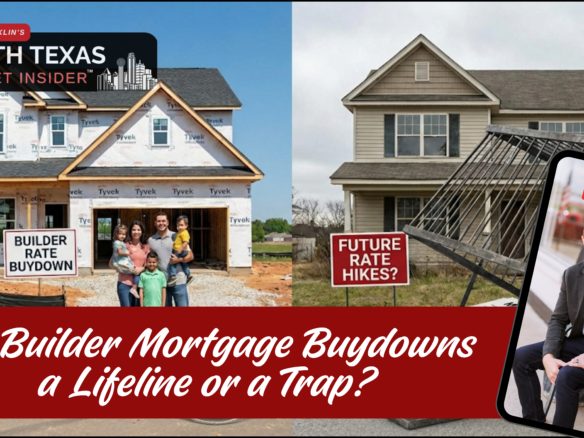 Learn about the hidden cost behind builder mortgage rate buy downs and how to know if it's a good fit for you with Bobby Franklin the North Texas market insider