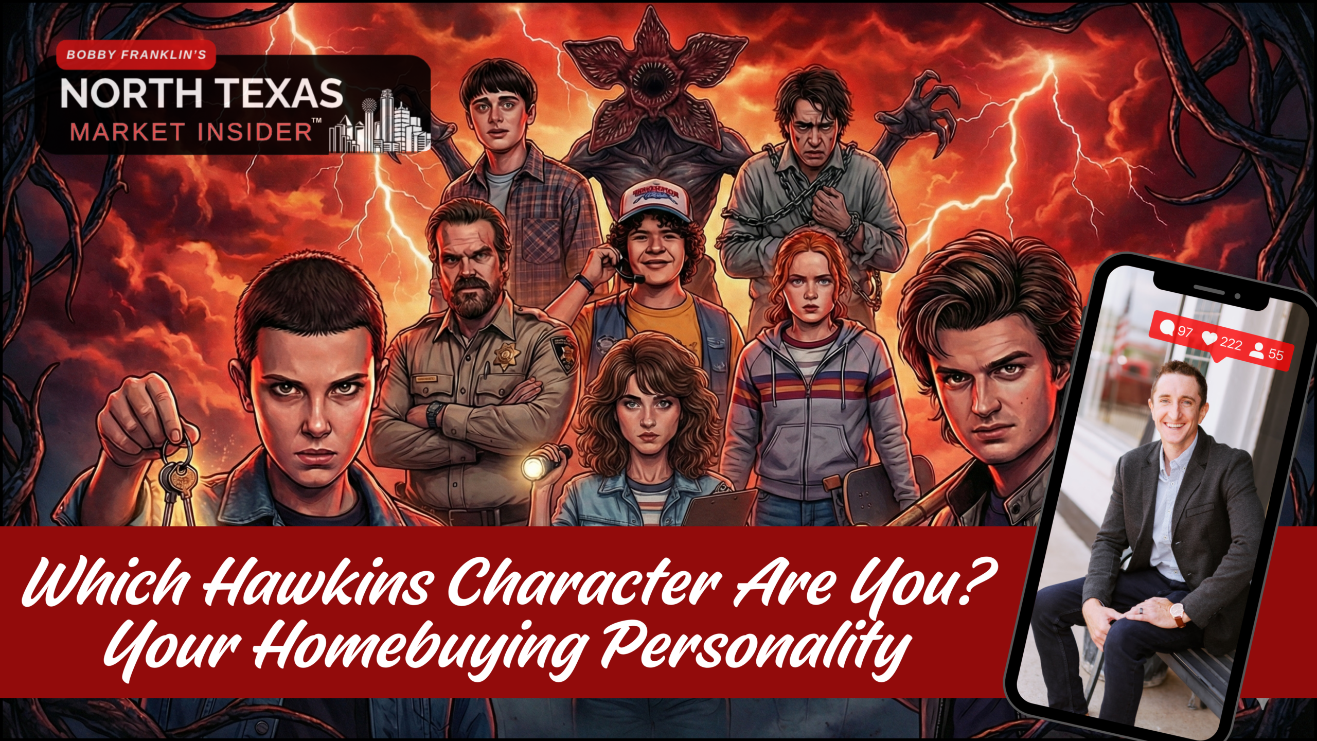 Discover which Hawkins character represents your home buying personality with Bobby Franklin, the North Texas market insider
