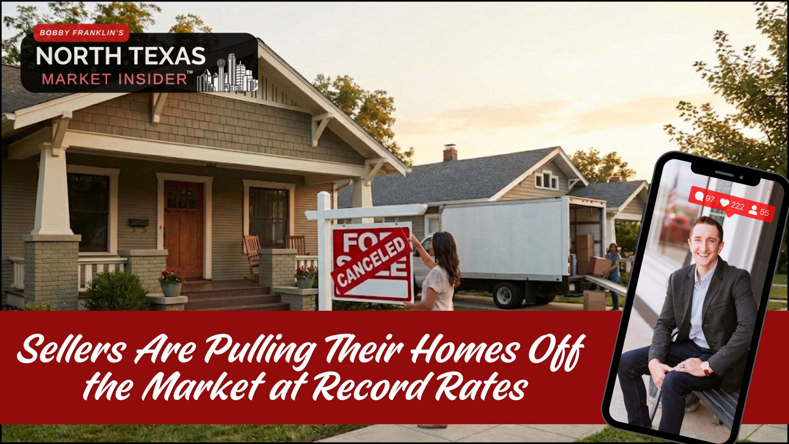 Sellers are pulling their homes off the market at record rates in 2025. Learn why with Bobby Franklin the North Texas market insider