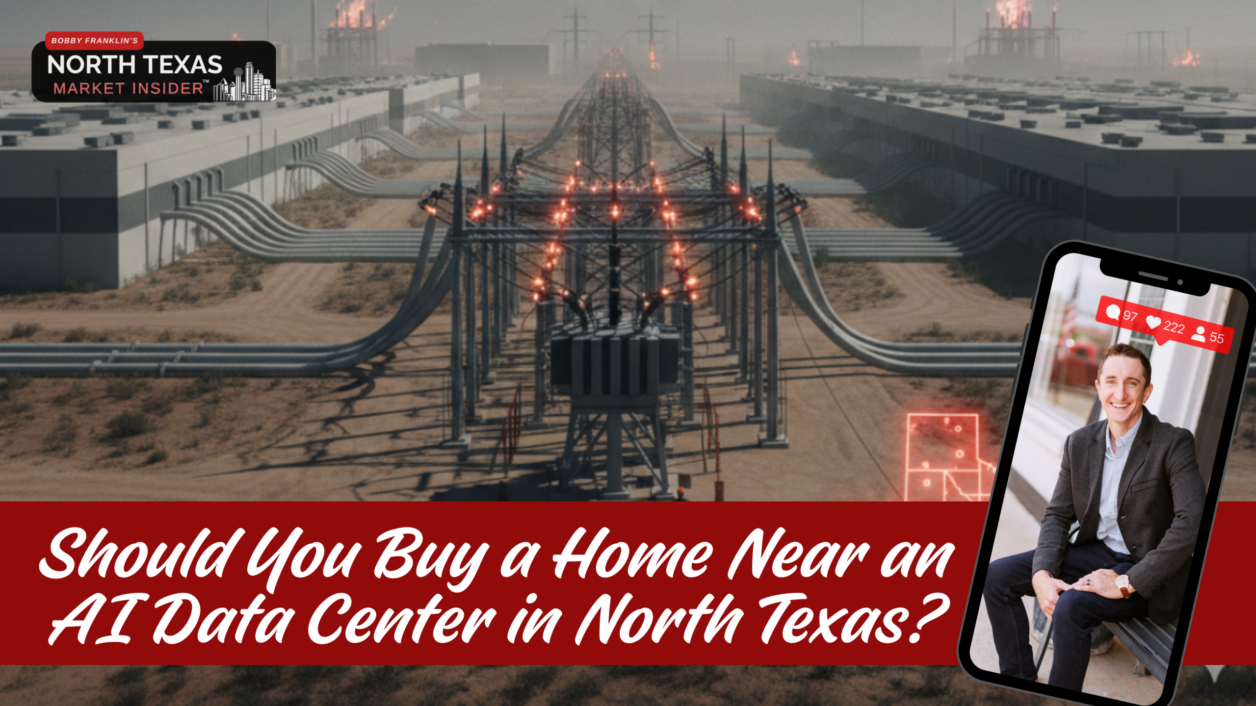 Should you buy a home near an AI data center in North Texas? Learn more with Bobby Franklin, the North Texas Market Insider. Bobby Franklin is the best realtor in Waxahachie.