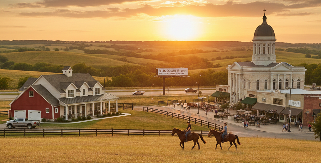 Ellis County provides the perfect blend of city and country at very affordable pricing