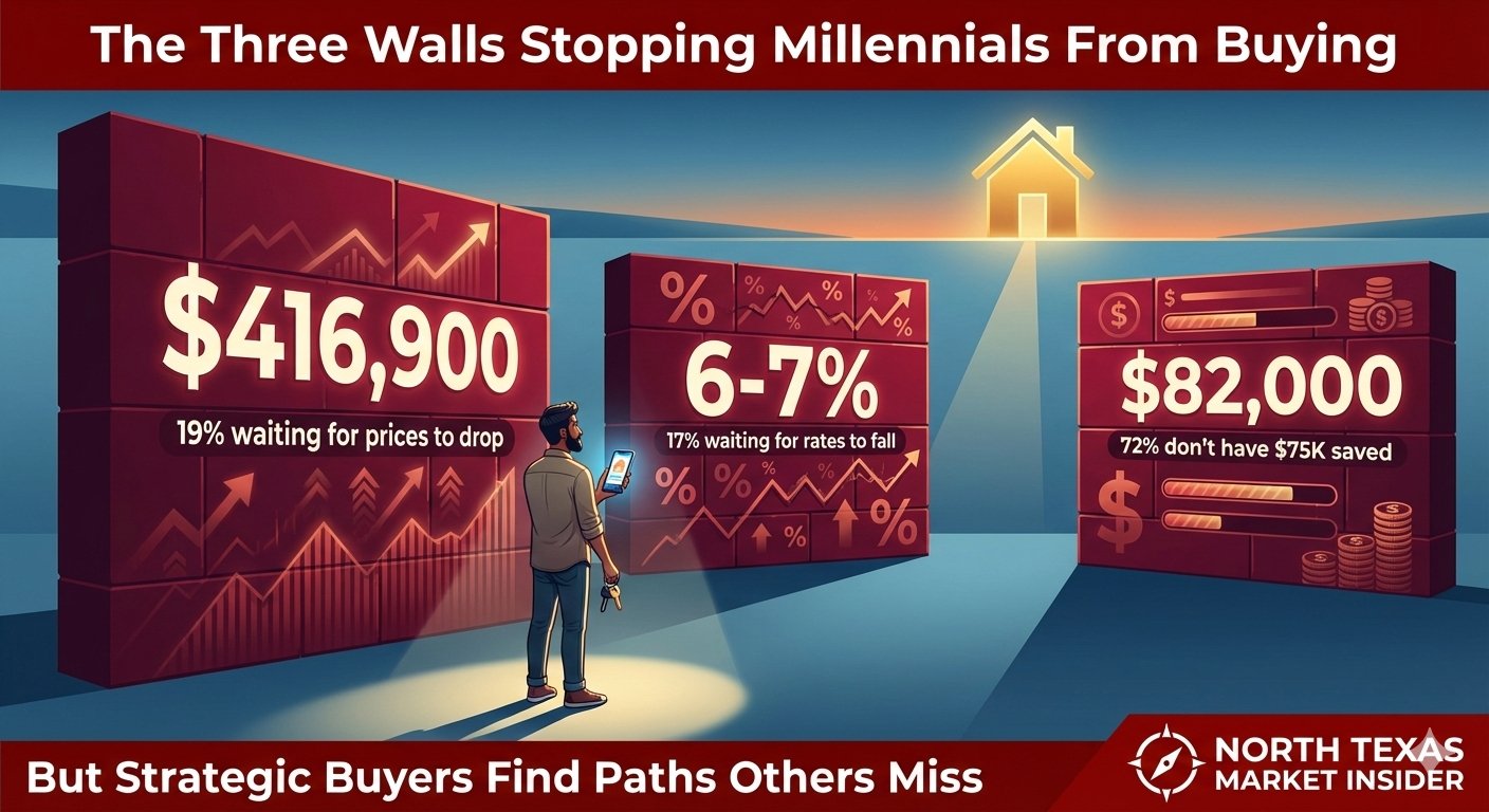 Discover the three walls that are keeping millennials from being able to purchase a home in 2026. Homebuyers waiting for perfect conditions often pay more when they finally do purchase.