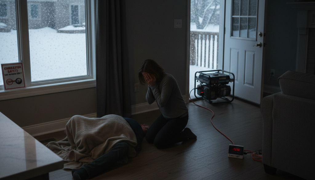 Carbon monoxide deaths from having generators indoors occur during every freeze and are easily preventable