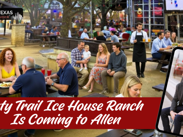 Katy Trail Ice House is a four-acre outdoor campus anchored by three barbecue smokers, 50 beers on tap, and a setting along Rowlett Creek that’s been designed to feel more like a Texas Hill Country retreat than a suburban restaurant.
