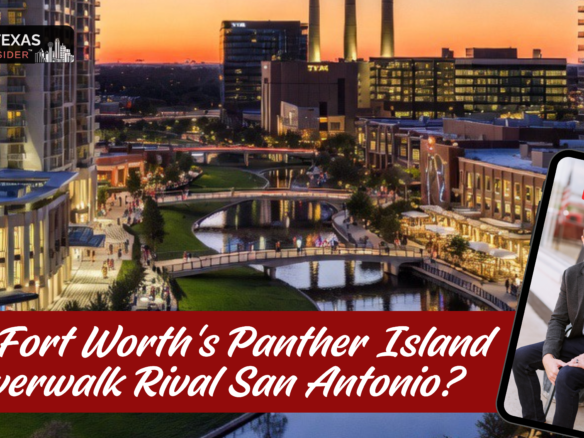 The U.S. Army Corps of Engineers broke ground on the Fort Worth, Panther Island project. Starting with the northern section of the 1.5-mile bypass channel. The first 300-unit apartment complex is entering site preparation.