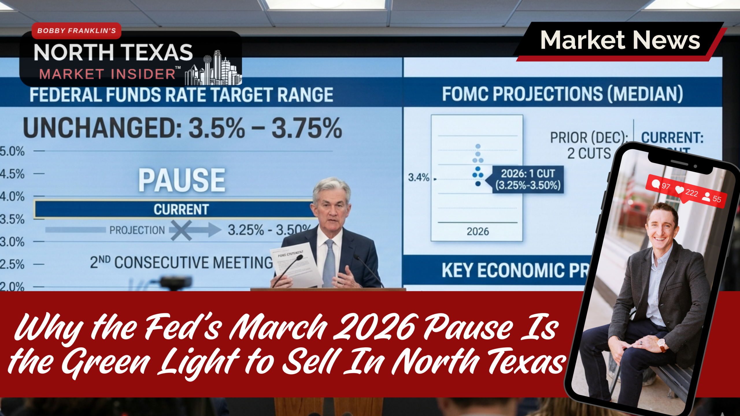 The federal reserve is holding the rate steady. Learn what this means for buyers and sellers and how stability could bring more growth to the market.