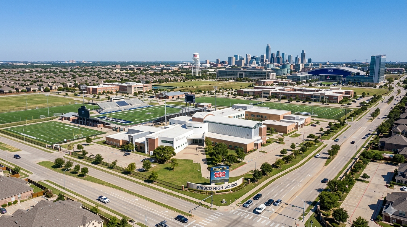 Frisco ISD earned an A+ overall rating on Niche.com in 2025, ranking #7 out of 88 DFW-area school districts, #12 in Texas, and #165 in the entire country. The district also received an “A” accountability rating from the Texas Education Agency for the 2024-25 school year, making it the largest school district in Texas to earn an A rating. Out of 77 campuses, 72 received an A or B.