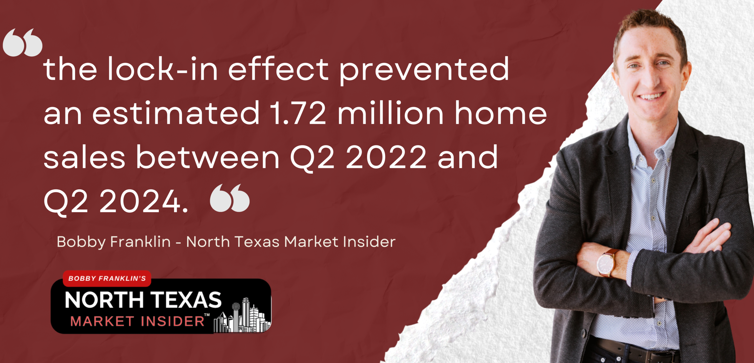 Redfin’s own data quantified the suppression: the lock-in effect prevented an estimated 1.72 million home sales between Q2 2022 and Q2 2024. That’s 1.72 million transactions that didn’t happen. 1.72 million families that didn’t move when life said they should.