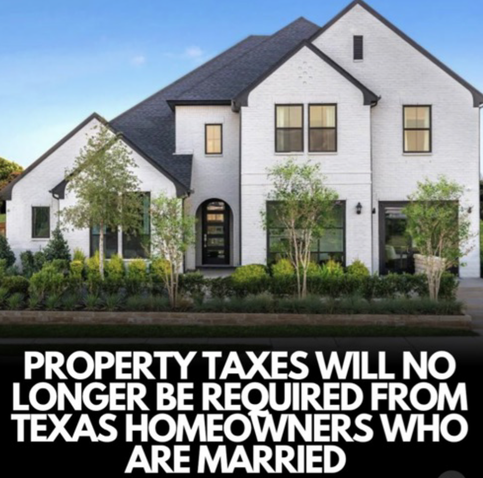 This now removed post is spreading misinformation about property taxes in Texas