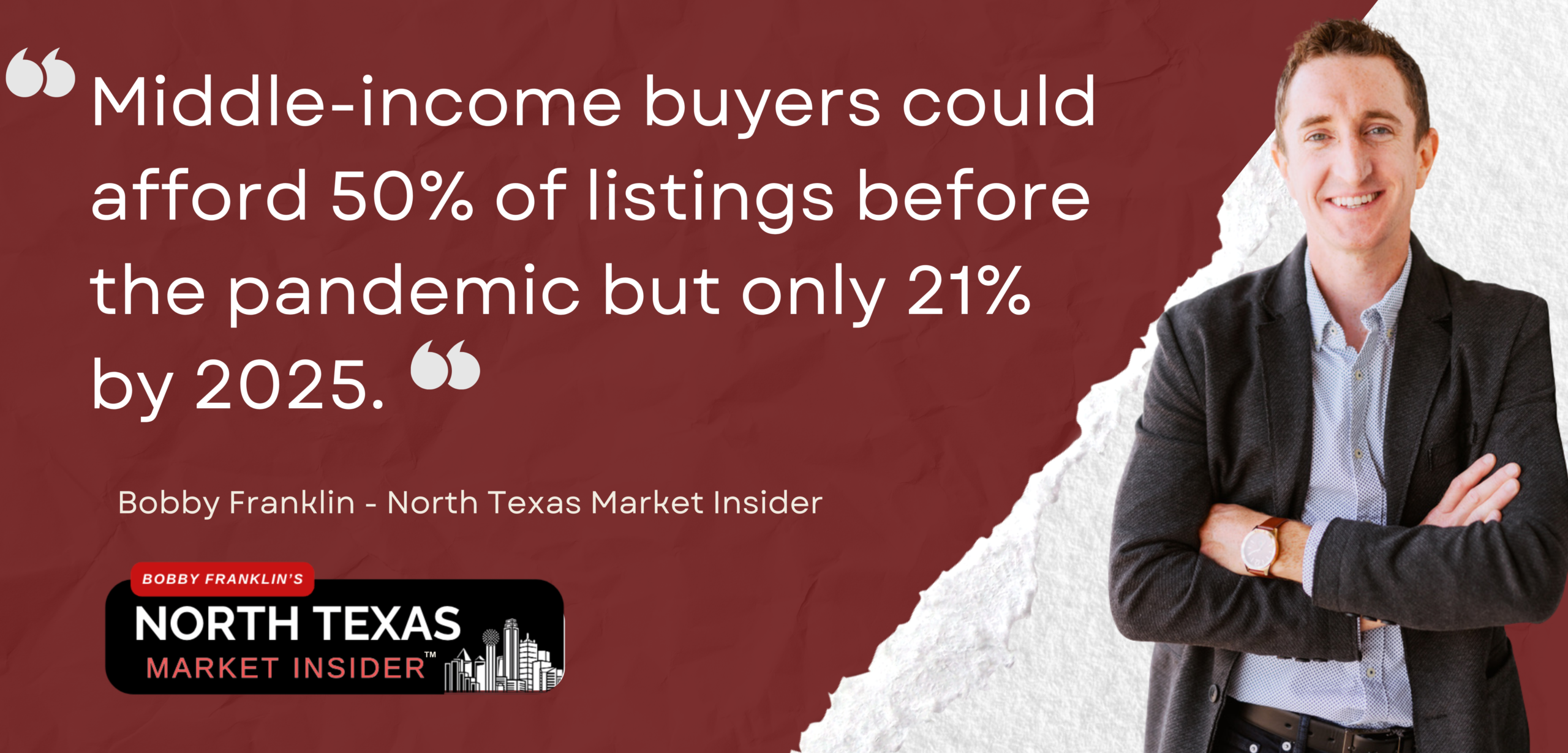 The new Texas laws, particularly the expanded homestead exemption and the zoning reforms allowing smaller lots, are specifically designed to help first-time buyers. But the affordability challenge is still real: NAR data shows that middle-income buyers could afford 50% of listings before the pandemic but only 21% by 2025. The legislative reforms are steps in the right direction — but they are steps, not a single solution.