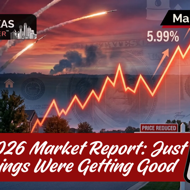 March 2026 North Texas Market Report: Just When Things Were Getting Good – The Iran War, a Stubborn Fed, and a Rate Spike