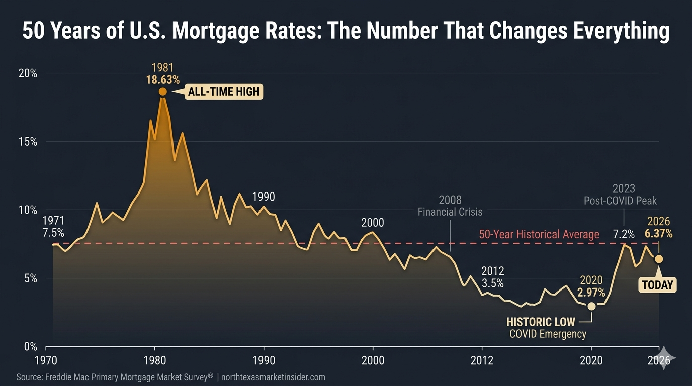 The 50-Year History of Mortgage Rates That Nobody Shows You
