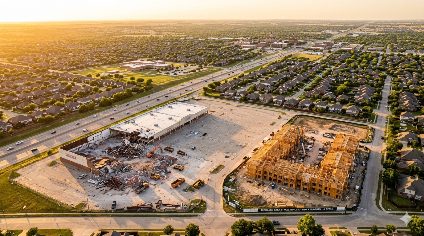 The collapse of the American mall is, on the surface, a story about retail disruption and economic change. But for North Texas real estate, it’s something more specific and more actionable: it’s a story about which neighborhoods are about to be repriced.