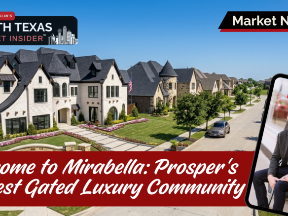 Mirabella is a 190-acre, 290 home, gated luxury residential community in Prosper, TX, developed by the same people behind Windsong Ranch.