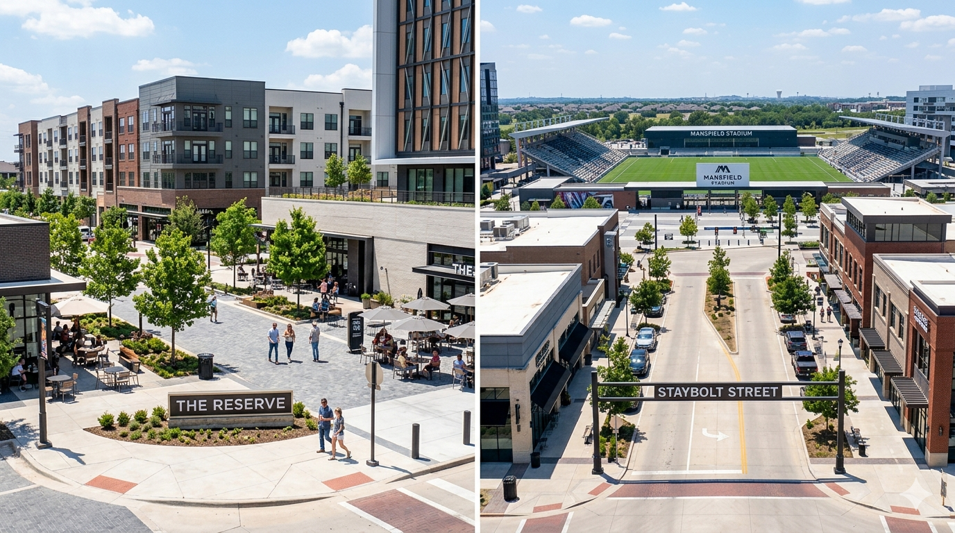 Here’s what every mainstream article about The Reserve is missing: it’s not happening alone. Mansfield is running two concurrent billion-dollar-plus investments and the combination does something no single project can do on its own.