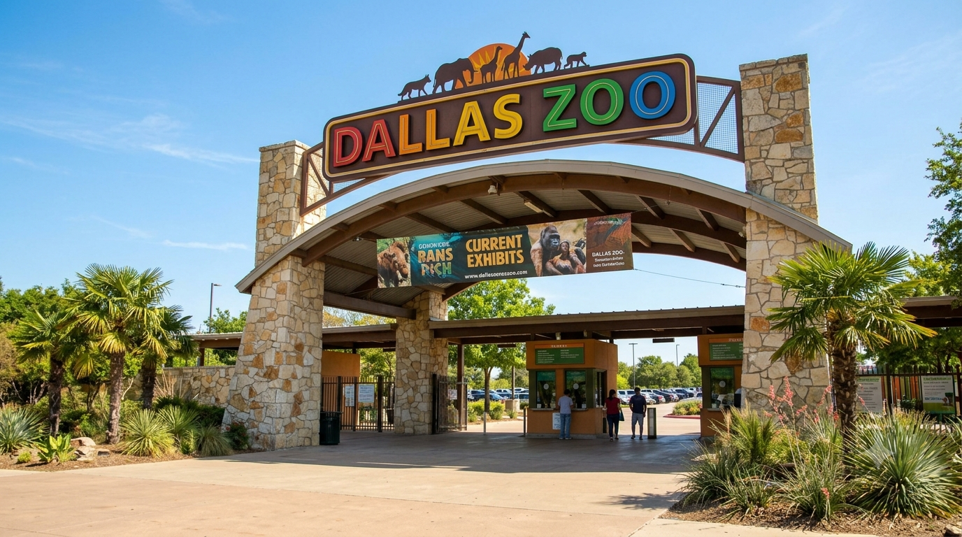 AI rendering of the front of the Dallas zoo