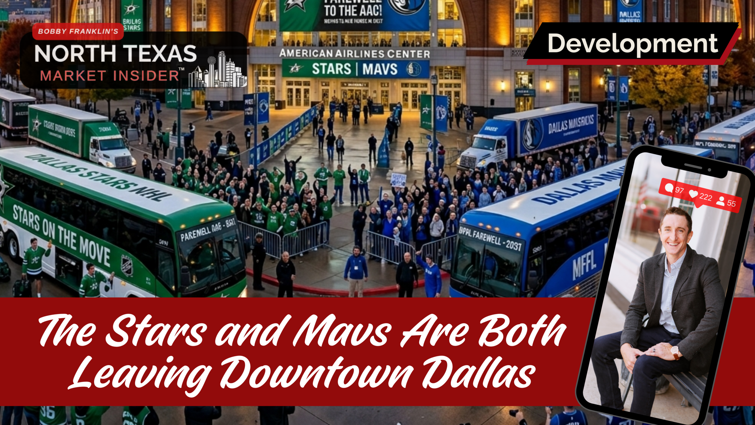 The Dallas Mavs are scouting Valley View Mall and the Dallas Stars are eyeing Willow Bend in Plano, what does the 2031 exit for both teams mean for downtown property values?