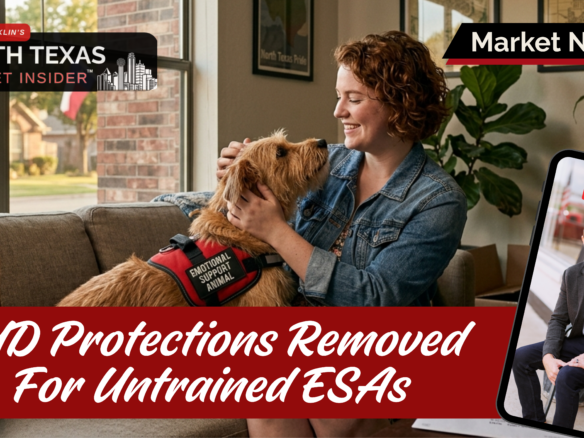 If you’re renting or apartment hunting across North Texas and you rely on an emotional support animal, here is the honest read on the new HUD rules and the changes you need to know about