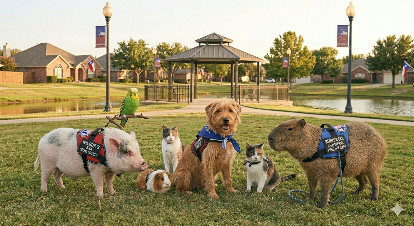 HUD previously allowed all types of animals for the sole purpose of emotional stability and support. They are now only allowing trained animals to qualify for pet policy exemptions