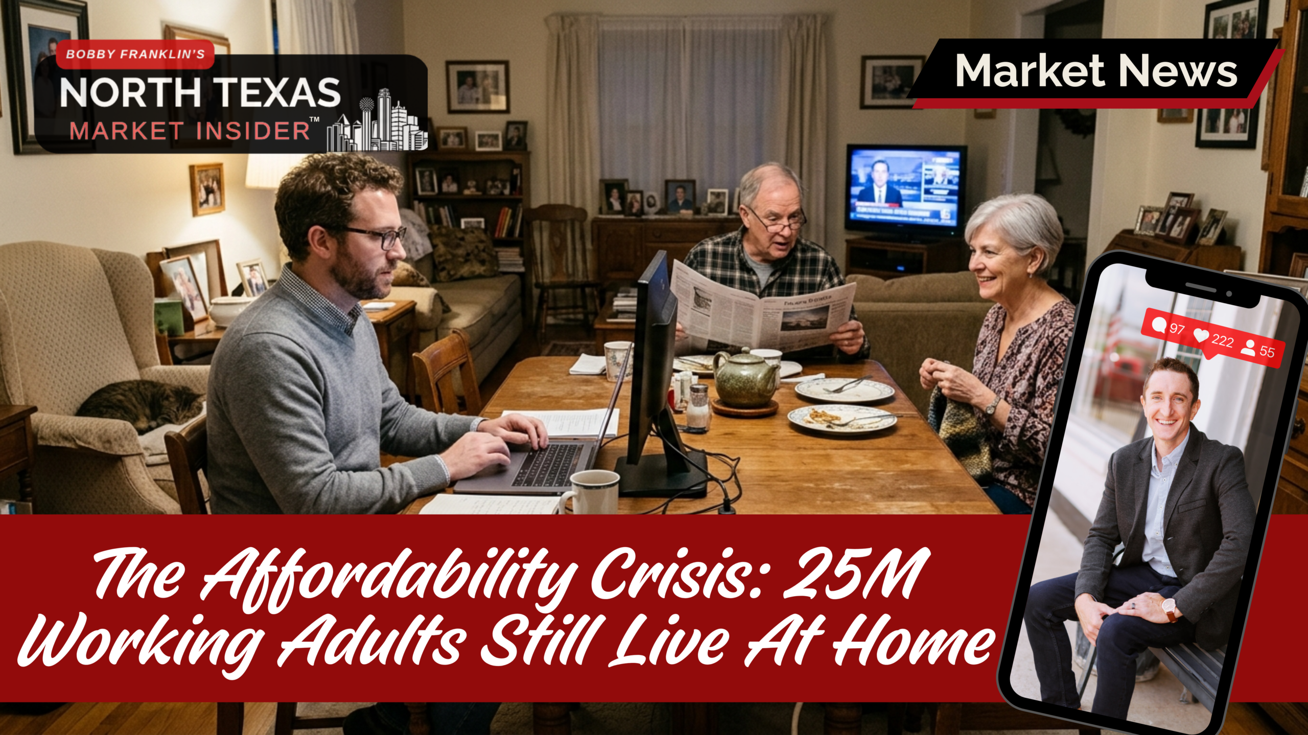 The Affordability Crisis: 25M Working Adults Still Live At Home