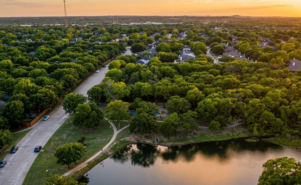 Corinth, Texas - residential neighborhoods near the lake