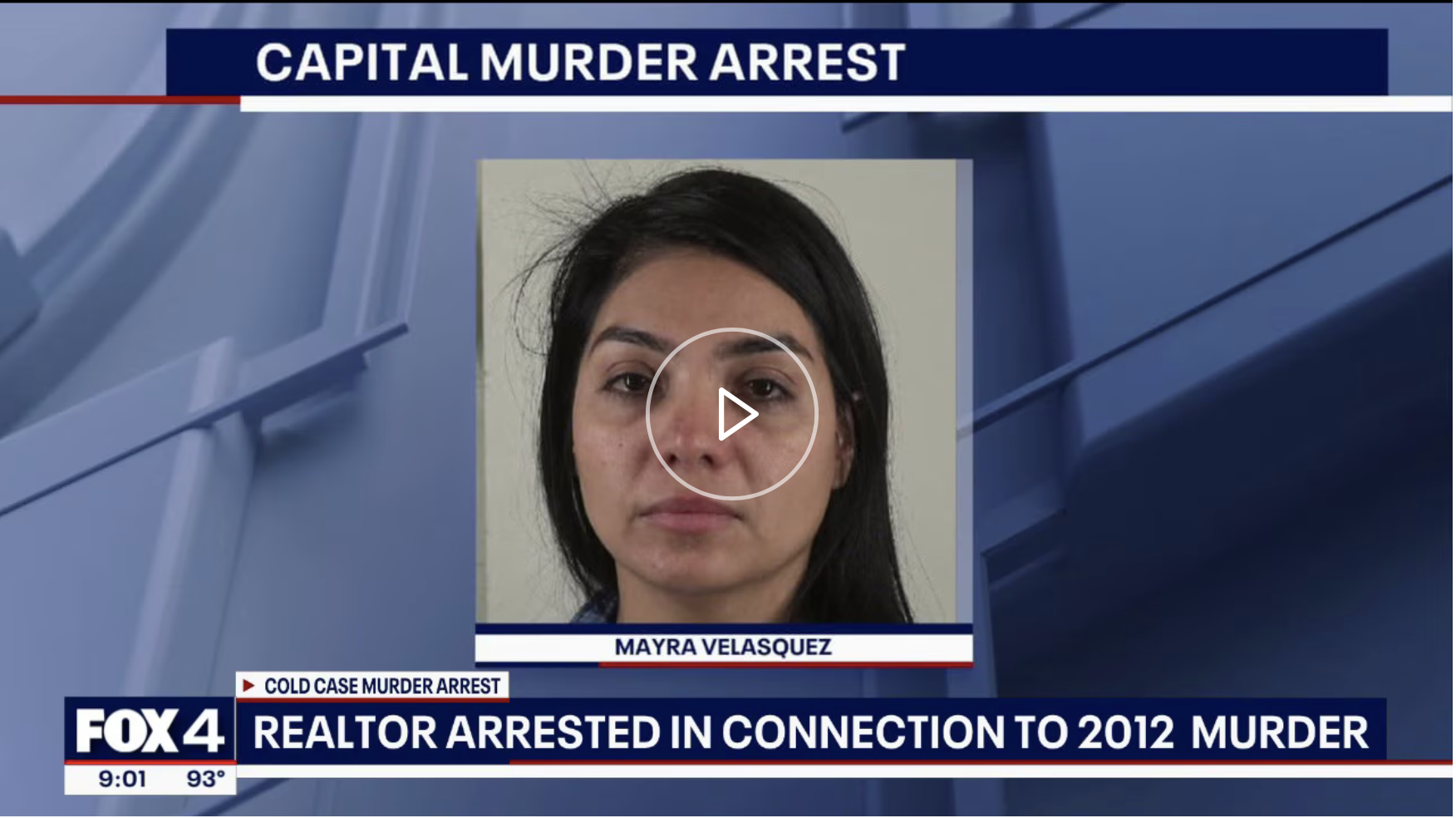 On July 16, 2026, Arlington police arrested Mayra Velasquez, a 42-year-old North Texas real estate agent, and charged her with capital murder by terroristic threat in connection with the January 2012 killing of Irasema Chavez Sanchez, a 32-year-old woman found stabbed to death in an apartment on South Collins Street. Velasquez is held in the Tarrant County Jail without bond and is represented by attorney Vincent Carrizales. She has been convicted of nothing, and every sentence that follows should be read with that firmly in place.