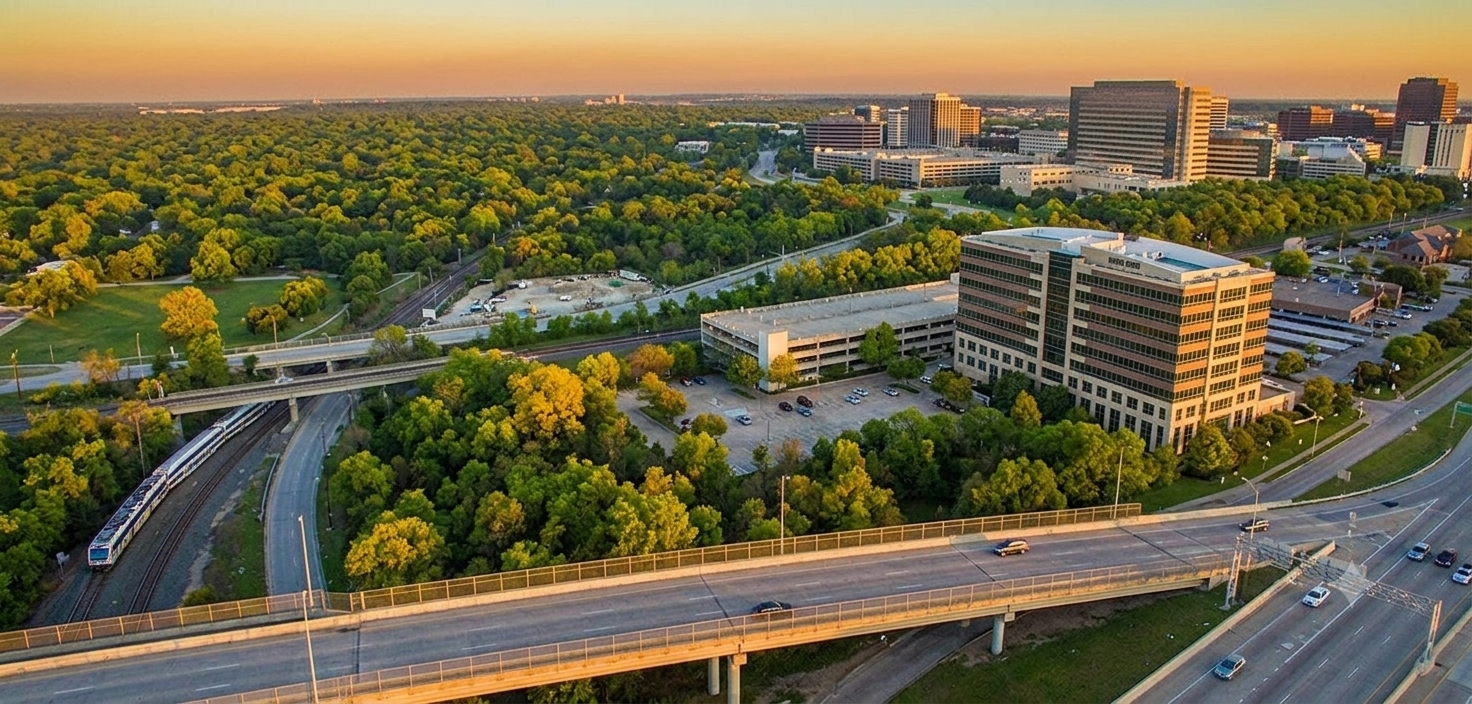 Richardson, Texas - an established neighborhood with mature trees