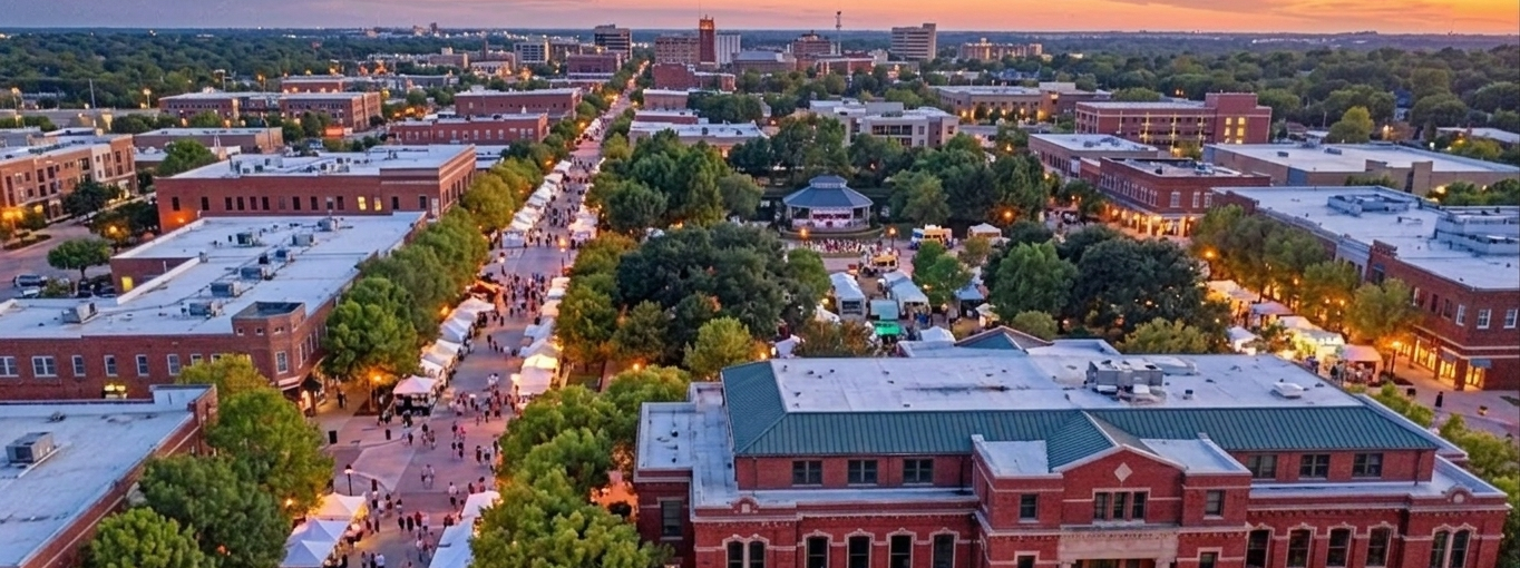 Southlake, Texas - Town Square at dusk