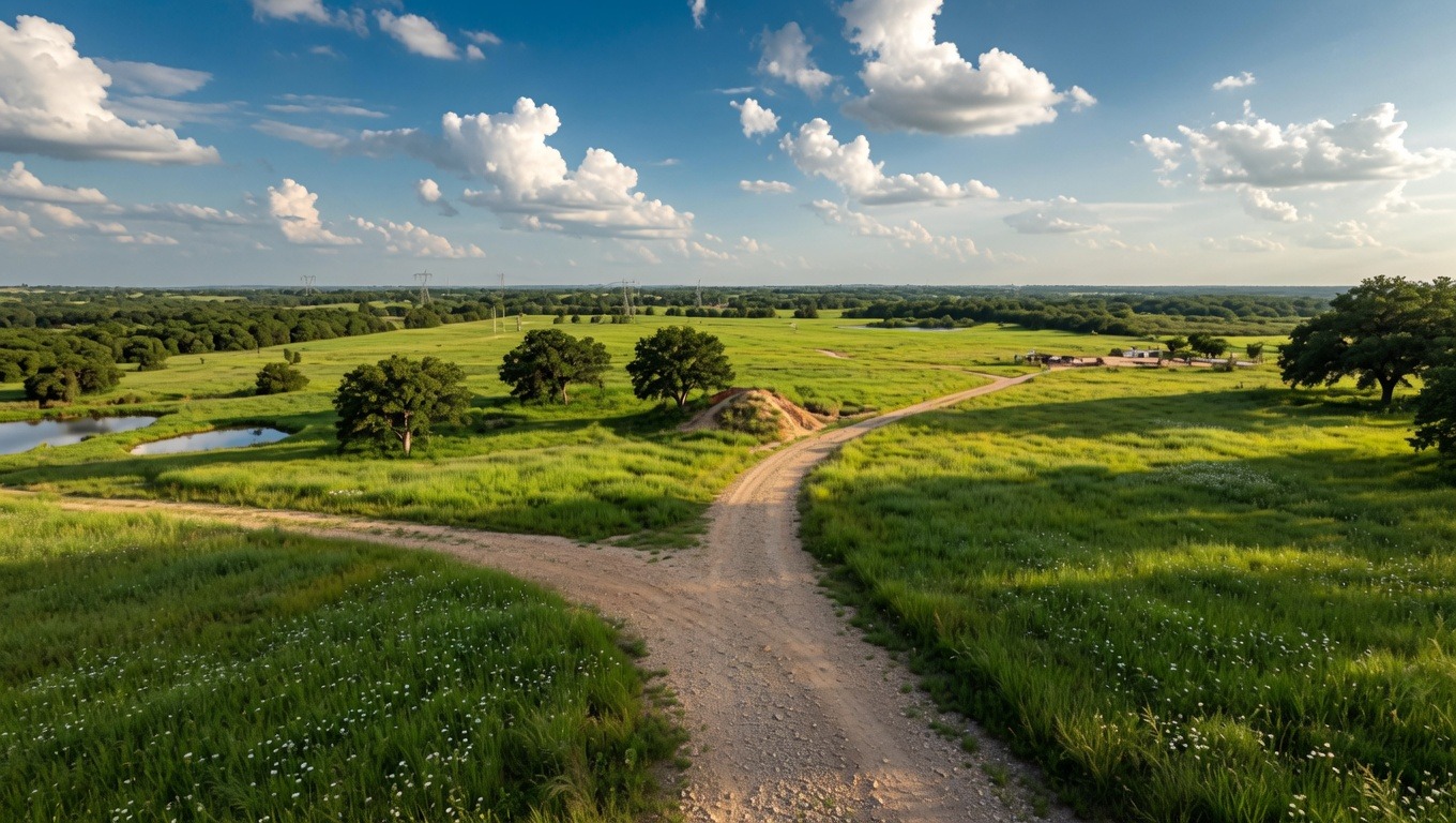 Blum, Texas - open pasture near the northern end of Lake Whitney