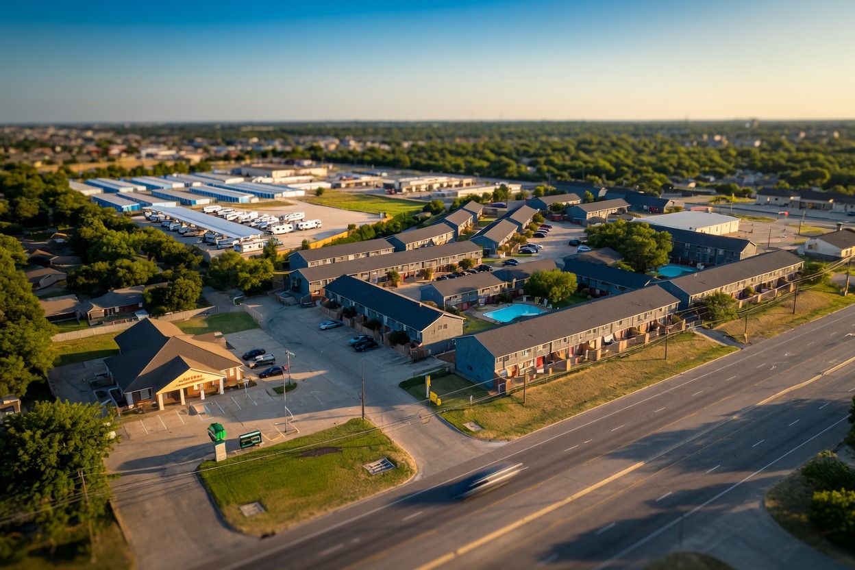 Hewitt, Texas - residential neighborhoods south of Waco
