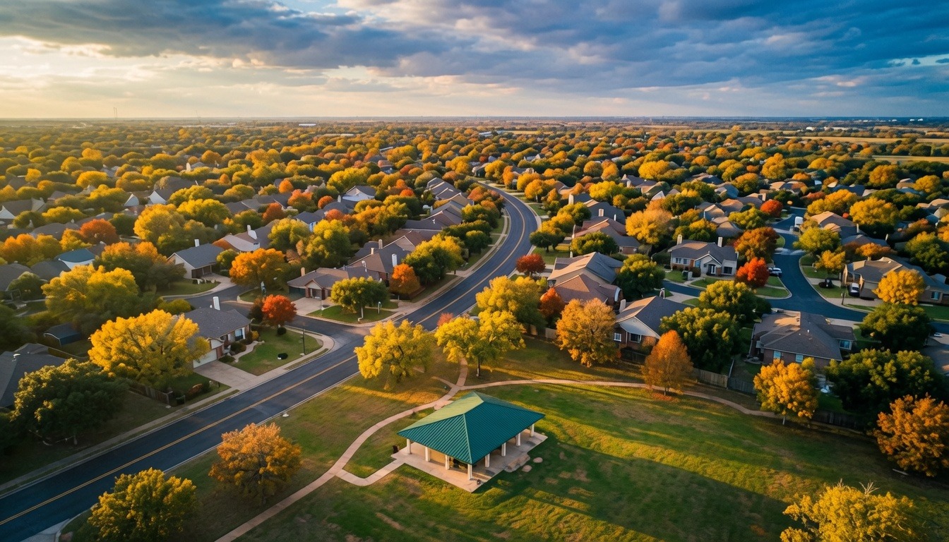 Sachse, Texas - a quiet residential street