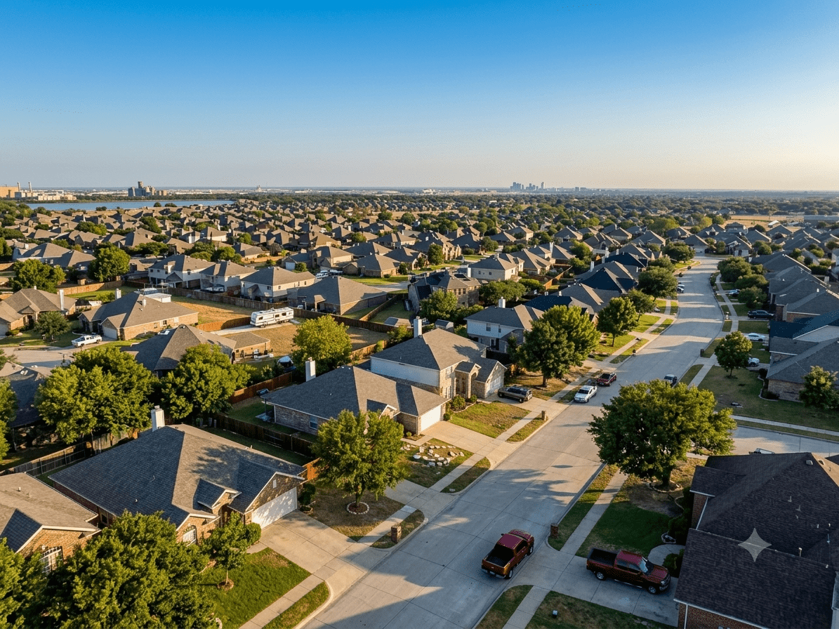 Saginaw, Texas - an established residential street
