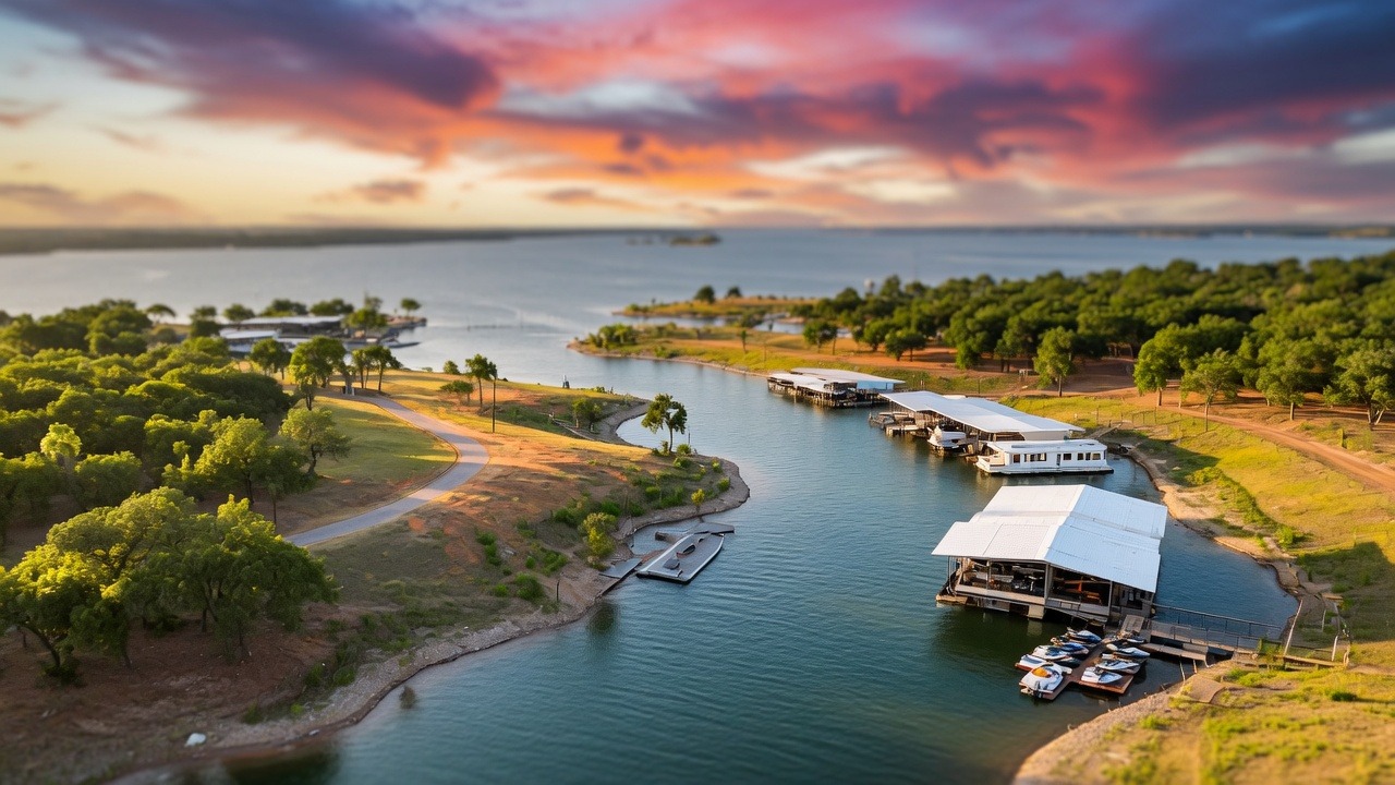 Whitney, Texas - the Lake Whitney shoreline