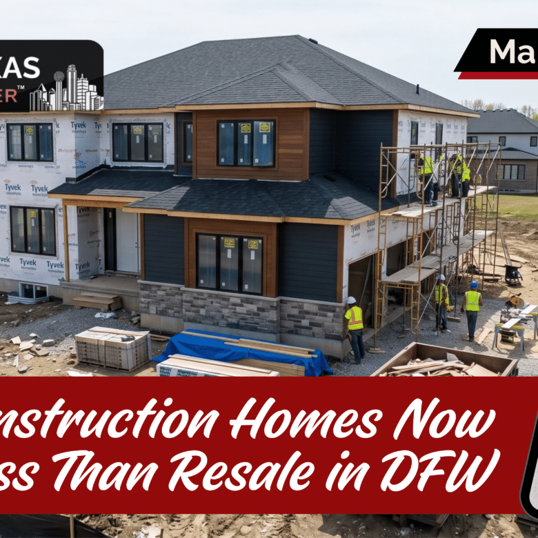 New Construction Homes Now Cost Less Than Resale in DFW